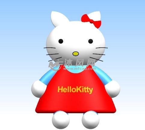 hellokitty凯蒂猫三维模型