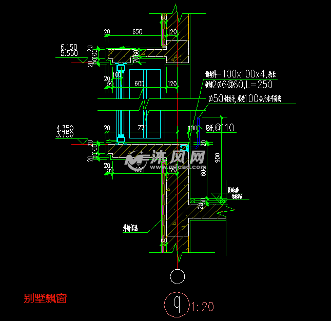 多款飘窗凸窗做法详图 - 详图,图库图纸 - 沐风网