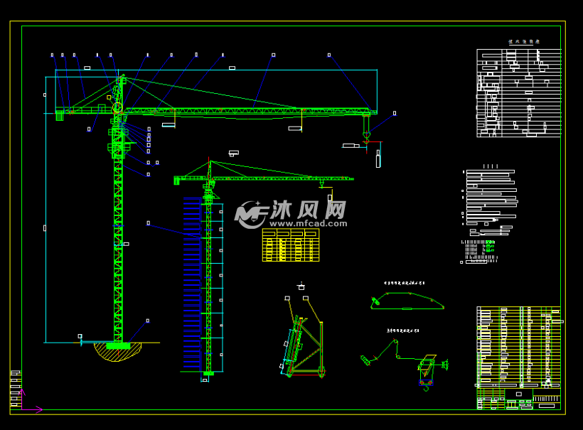 qtz125(6513)塔式起重机图纸