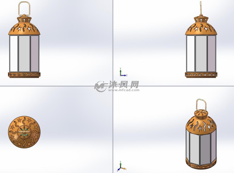 灯笼三视图