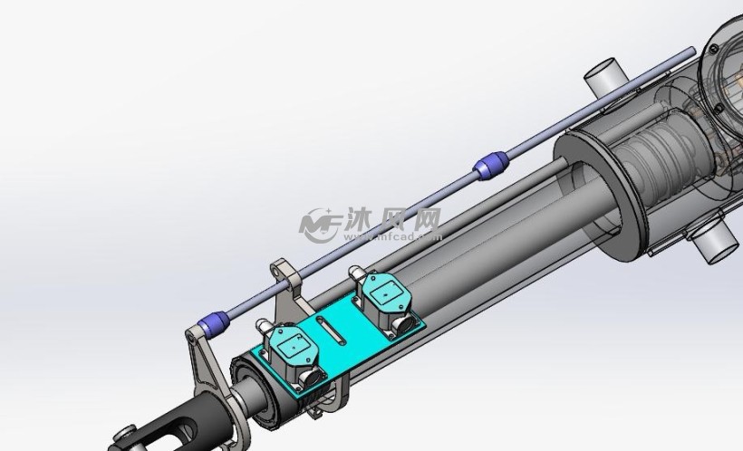 2吨推力电液推杆模型图