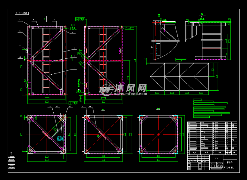 qtz40塔式起重机图纸 - 工程机械/建筑机械图纸