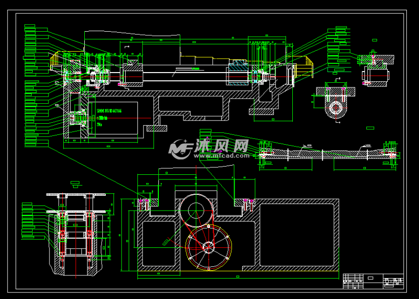 ck61125×100/20数控重型卧式车床图纸