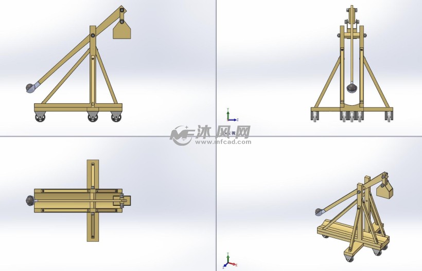 军工模型 投石机模型