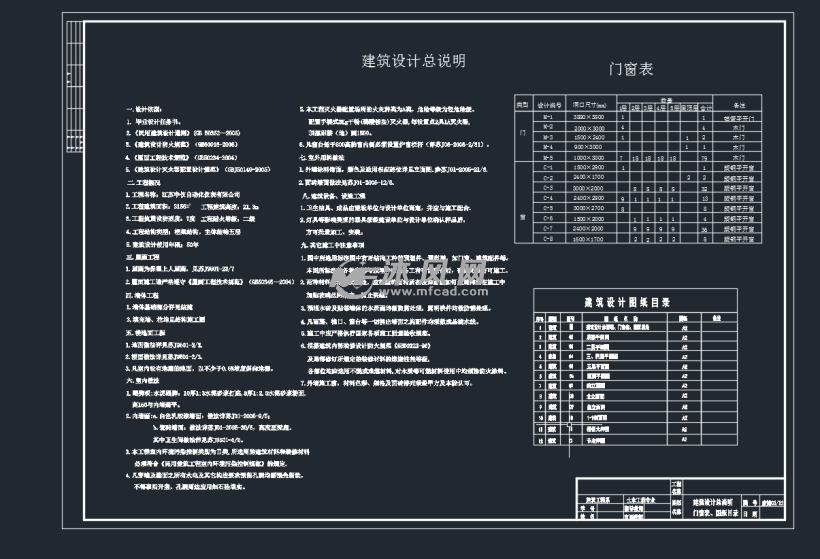 建筑设计总说明