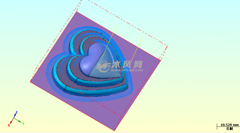 mastercamx9心形零件加工编程实例