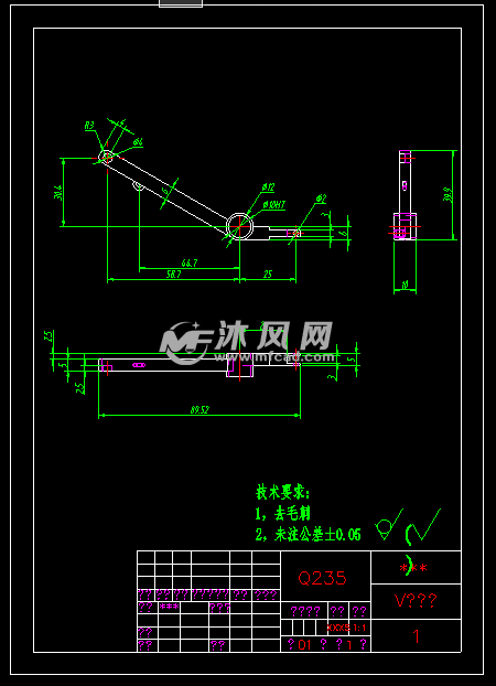 插秧机分插机构图纸