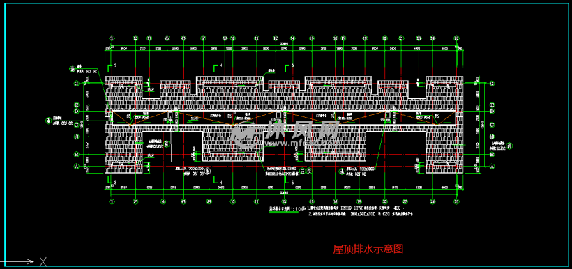 屋顶排水示意图