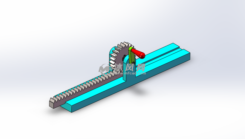 齿轮齿条机构模型设计