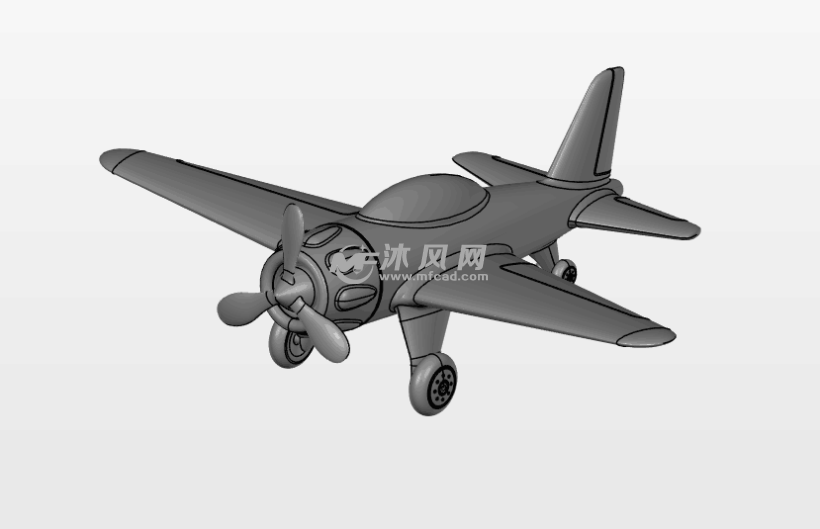 螺旋桨飞机模型展示