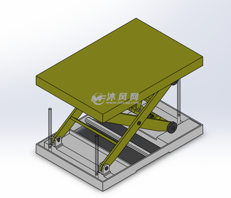 液压升降平台设计图纸模型