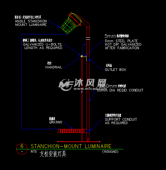 荧光灯等灯具安装详图