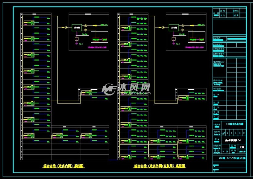 政府办公大楼弱电智能化设计图纸