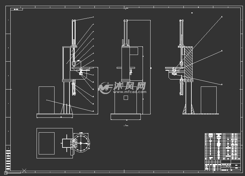 压铆机设计 设计方案图纸 沐风网