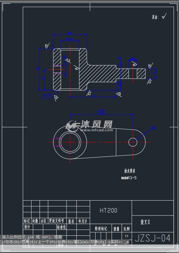 jzsj-04拨叉Ⅱ机械制造工艺规程及钻m10底孔夹具设计