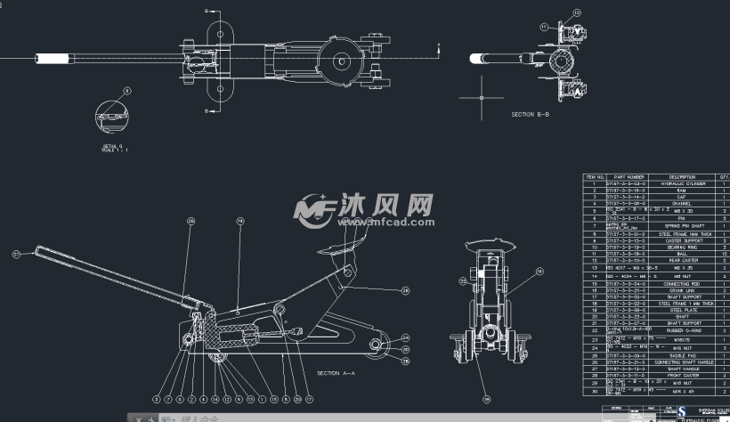 液压千斤顶cad图纸