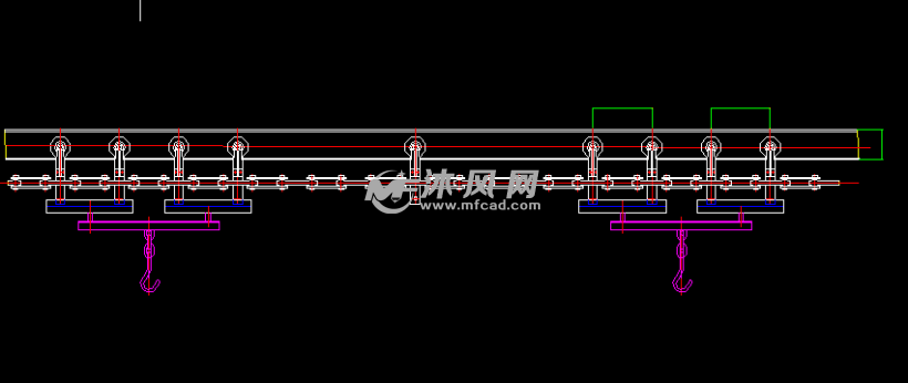 涂装悬挂链设计图