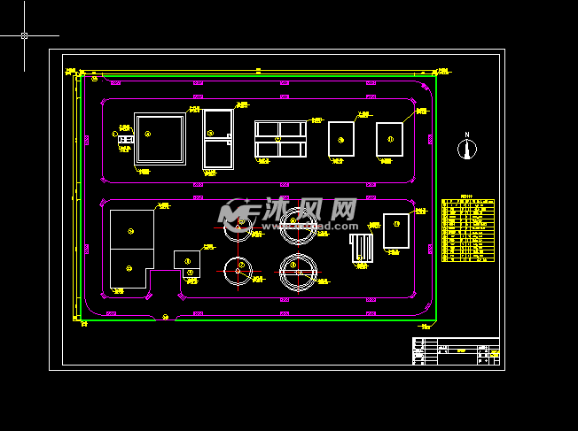 化工厂污水处理施工图 环保图纸 沐风网