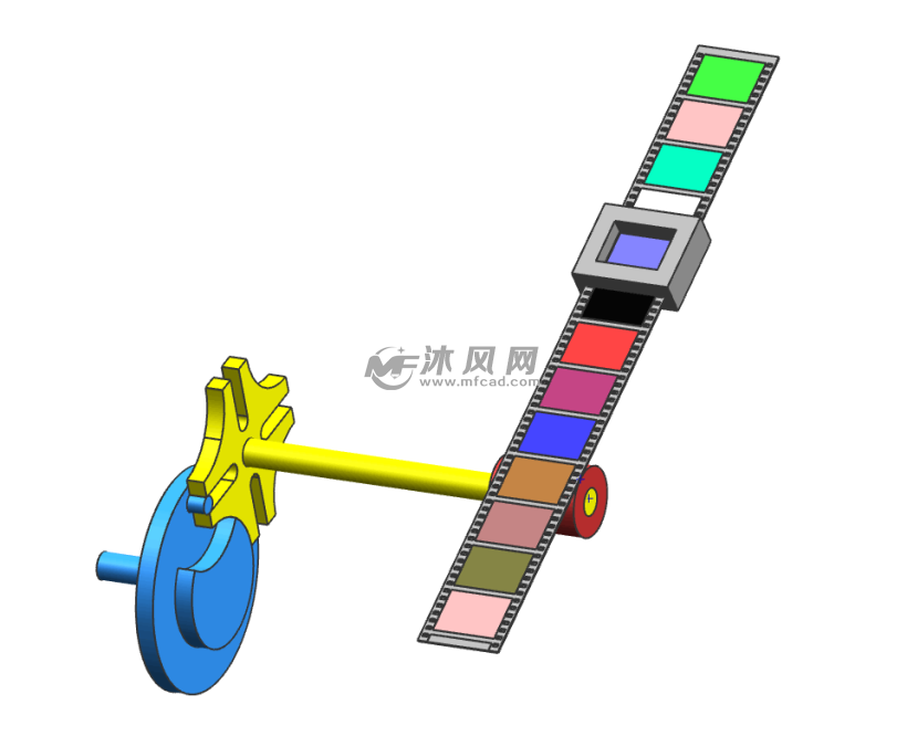 电影放映机槽轮机构模拟