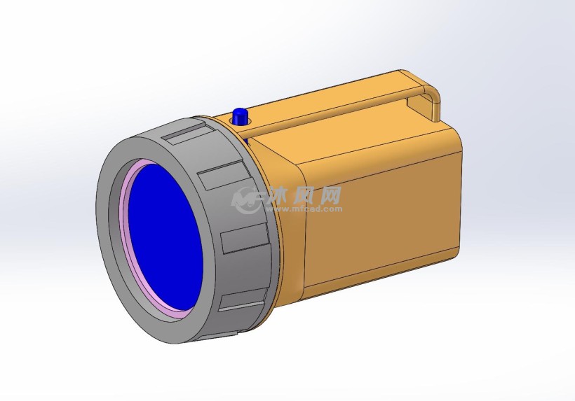 手电筒三维图 - 日常用品图纸 - 沐风网