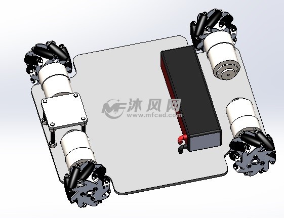 麦克纳姆轮小车模型图