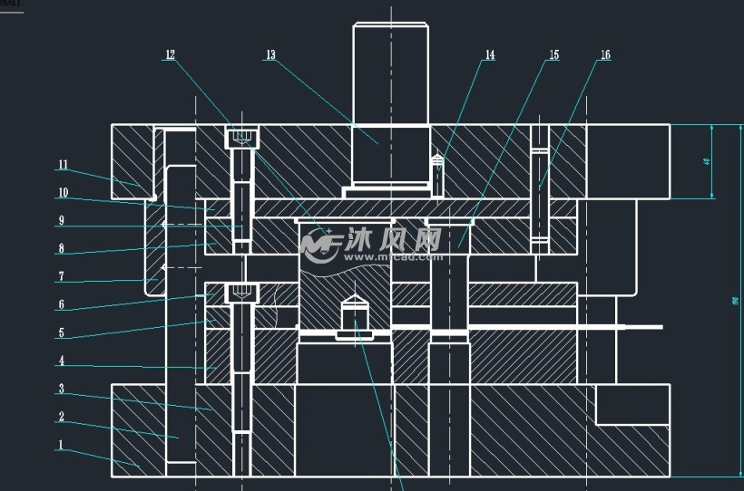 连续模主体结构