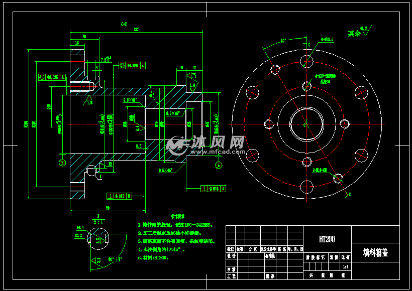 填料箱盖工艺及钻Φ32孔夹具设计