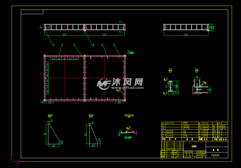 40平方2高压静电除尘器图纸