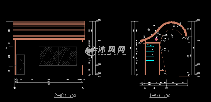 钢结构站台及报刊亭图纸