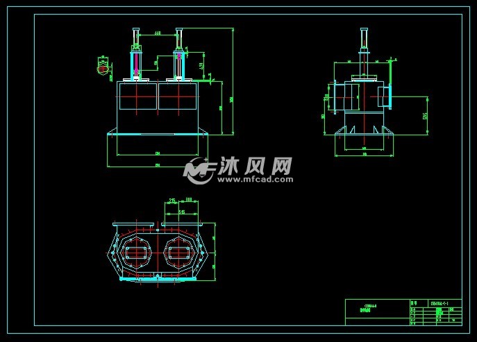 线材加热炉集中换向阀图 - 阀体图纸 - 沐风网