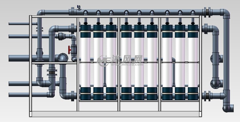 超滤机组三维图
