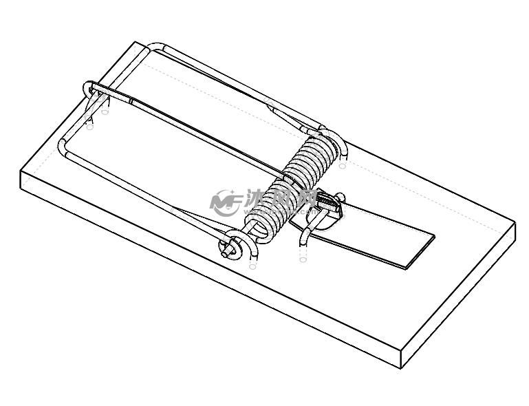 老鼠夹子模型线性结构图