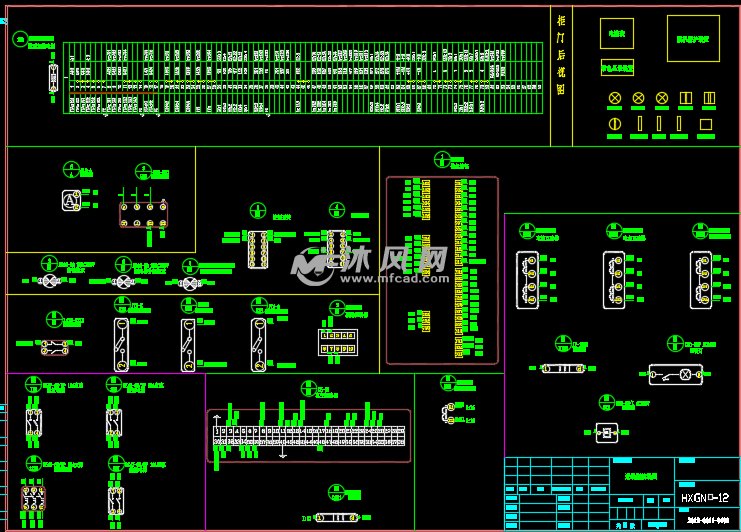 hxgn-12高压环网柜二次原理图