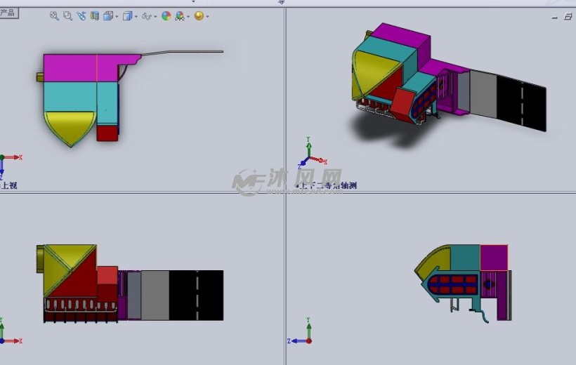 一栋独立小房屋设计模型三视图