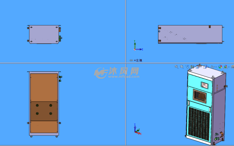 除湿加湿一体机三视图