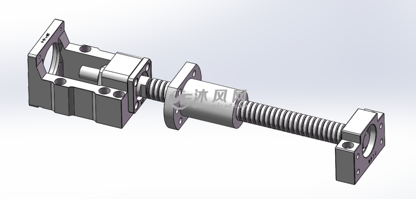 丝杆轴承座 电机固定座一体