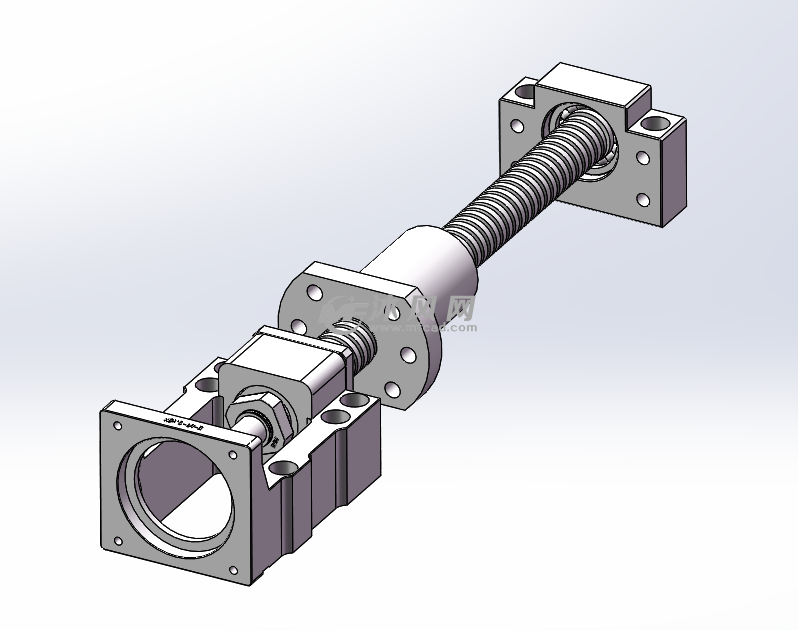 丝杆轴承座电机固定座一体