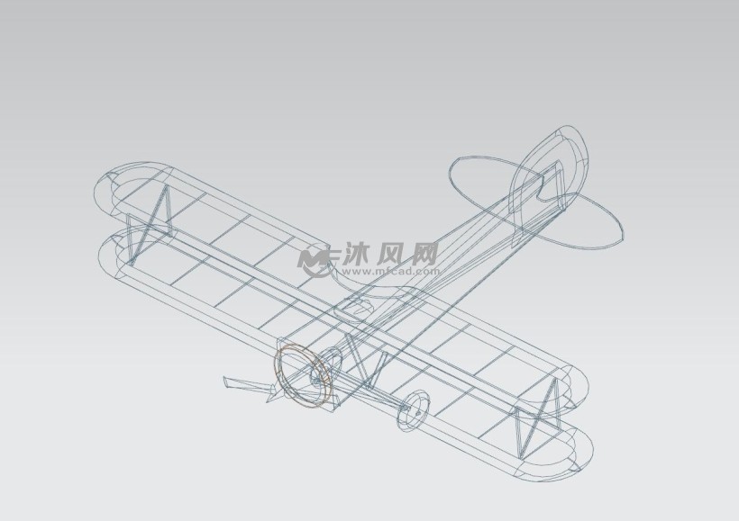 复翼飞机模型 - 航空航天图纸 - 沐风网