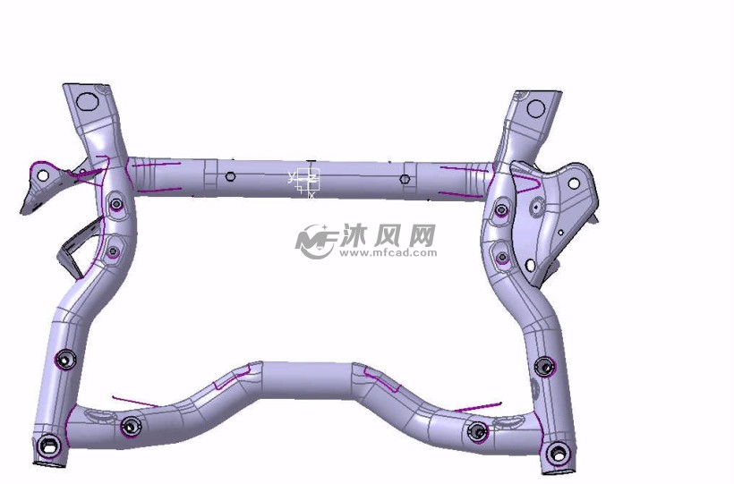 奔驰c200前副车架液压成型钢管