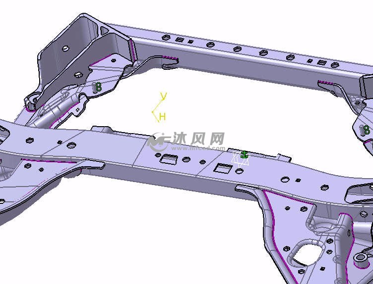 宝马3前副车架液压成型横梁 宝马3前副车架液压成型纵梁 宝马3前副