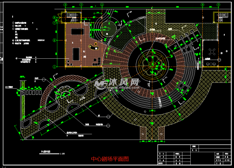 住宅小区中心广场园林景观环境工程图 - 景观规划设计图图纸 - 沐风网