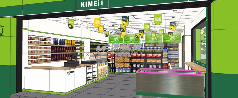连锁商店超市便利店室内外工装设计