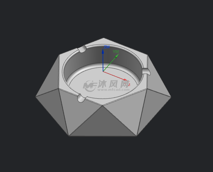 烟灰缸编程 - 日常用品图纸 - 沐风网