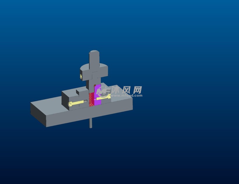 铰链立式卷圆模 - 冲压模具图纸 - 沐风网