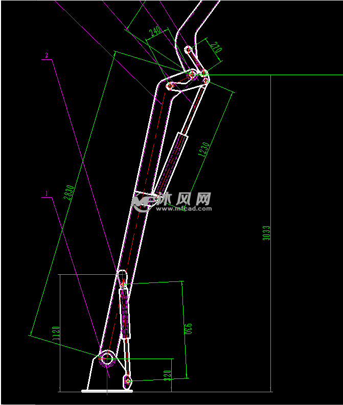 混泥土泵车臂架结构