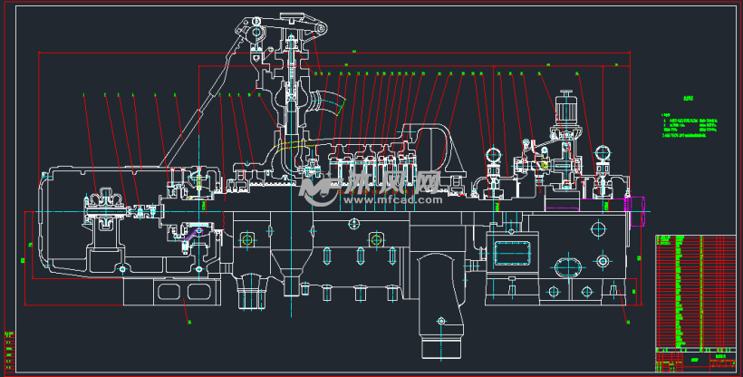 25型汽轮机 - 动力系统图纸 - 沐风
