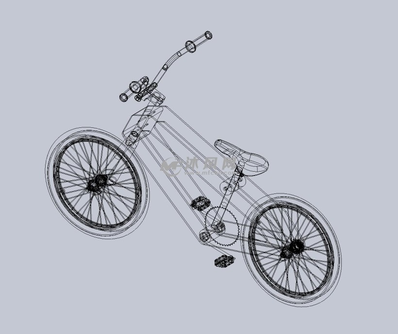 bmx小轮自行车模型图