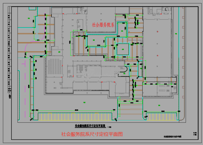 职业技术学校环境景观规划及水电图