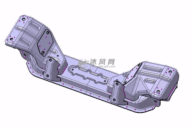 五菱宏光前副车架整体结构