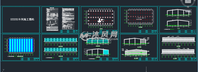 钢结构厂房施工图设计